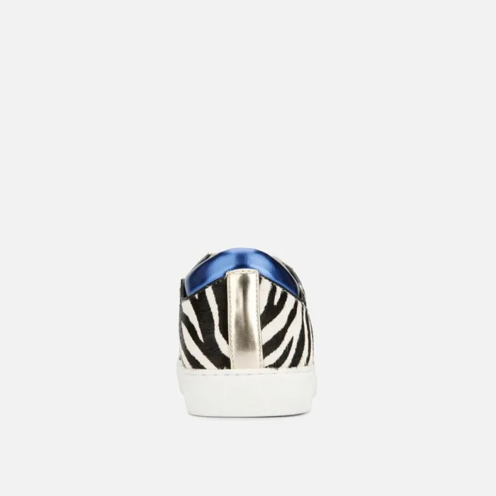 Kenneth Cole Kam Animal Print Hair Calf Sneaker Blackwhite Women Sneakers