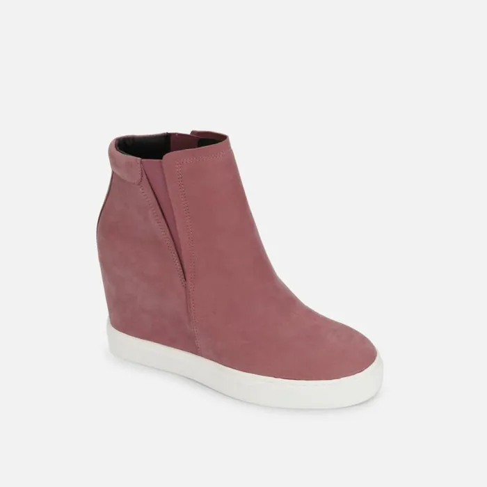 Kenneth Cole Kam Platform Wedge Sneaker Rhubarb Women Sneakers