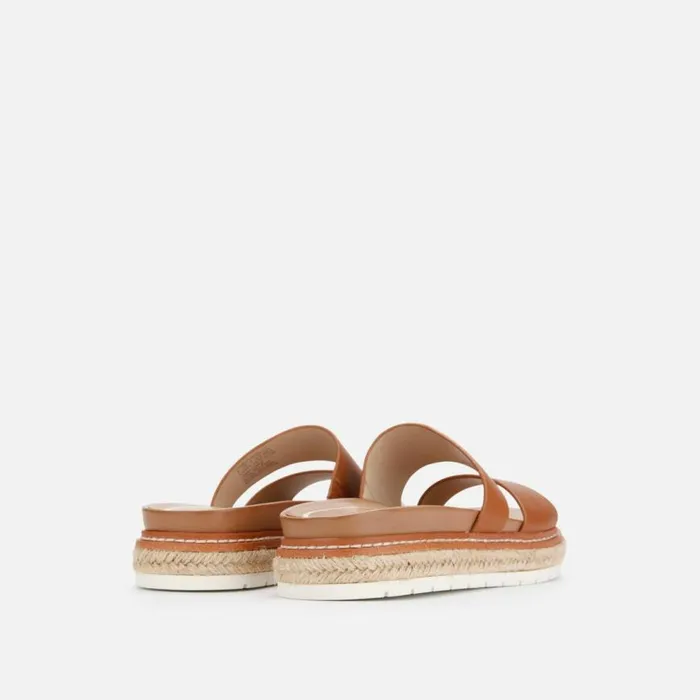Kenneth Cole Laney Jute Wrapped Slide With Eva Cognac Women Sandals