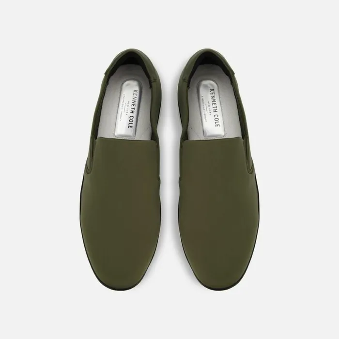Kenneth Cole Liam Neoprene SlipOn Sneaker Olive Men Sneakers