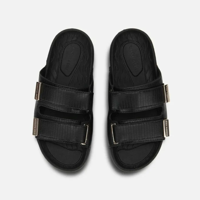 Kenneth Cole Nova Two Band Slide Black Women Sandals Kenneth Cole Nova Two Band Slide Black Women Sandals