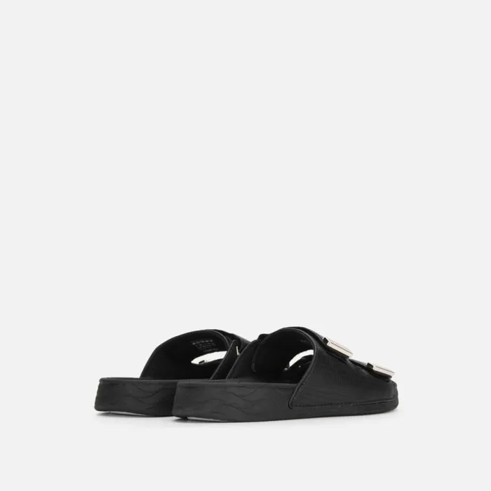 Kenneth Cole Nova Two Band Slide Black Women Sandals Kenneth Cole Nova Two Band Slide Black Women Sandals