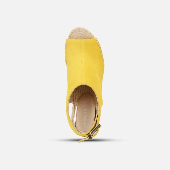 Kenneth Cole Olivia Suede Espadrille Wedge Sol Women Sandals
