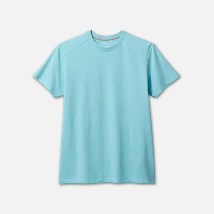 Kenneth Cole Organic Cotton Blend Melange Crew Neck Tee Mint Melange Men TShirts Polos Kenneth Cole Organic Cotton Blend Melange Crew Neck Tee Mint Melange Men TShirts Polos