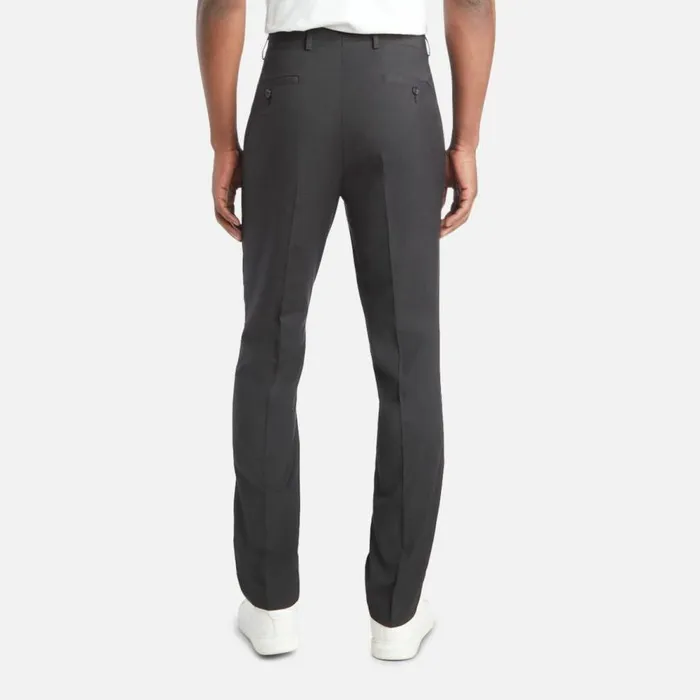 Kenneth Cole ReadyFlex ModernFit Straight Leg Suit Pant Grey Check Men Bottoms