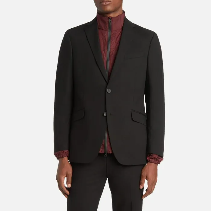 Kenneth Cole ReadyFlex ModernFit Suit Jacket Black Men Suiting