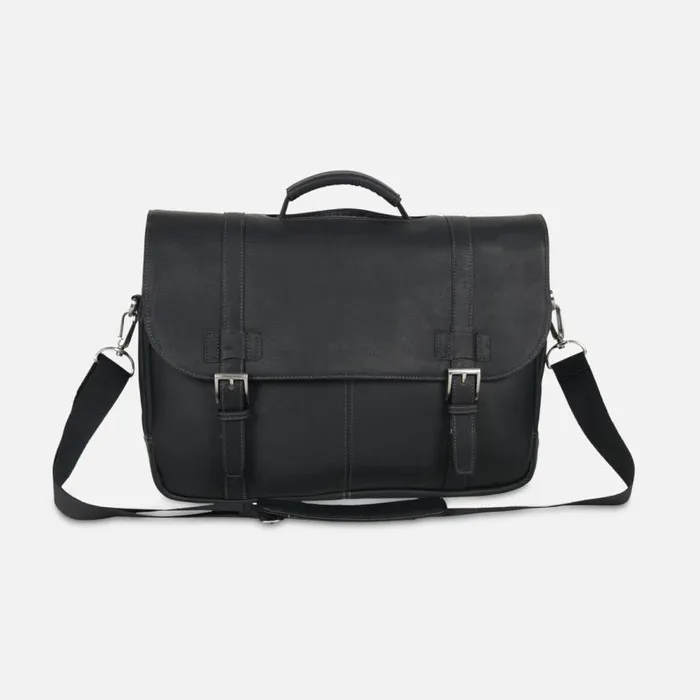 Kenneth Cole Show Business Double Compartment 156034 Computer Portfolio Black Men Bags