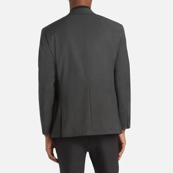 Kenneth Cole Travel Ready Modern Fit Stretch Suit Jacket Charcoal Men Suiting