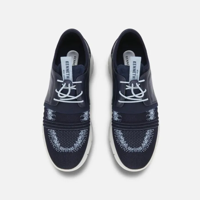 Kenneth Cole Trent Flex Knit Jogger Blue Men Sneakers