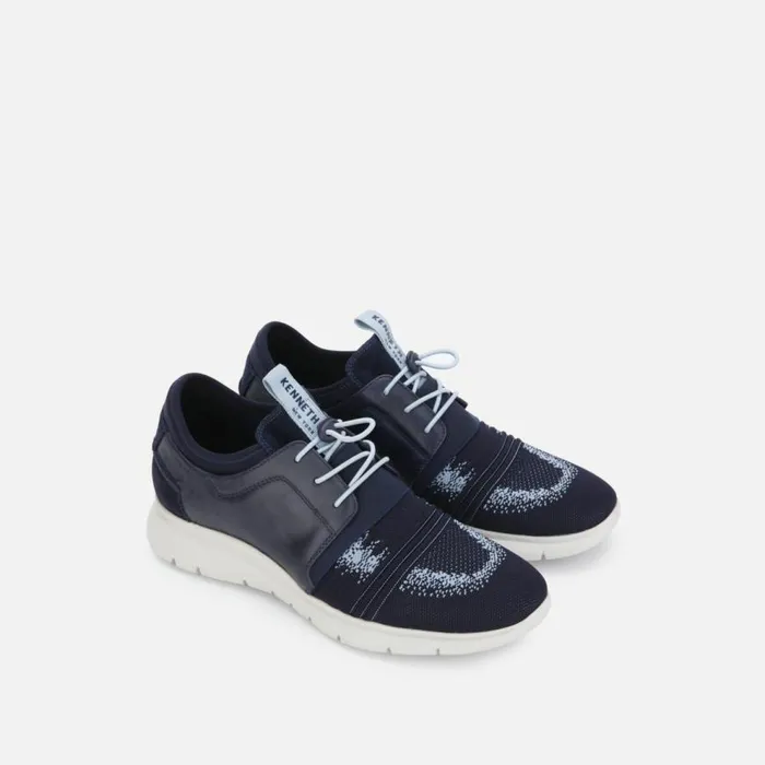 Kenneth Cole Trent Flex Knit Jogger Blue Men Sneakers