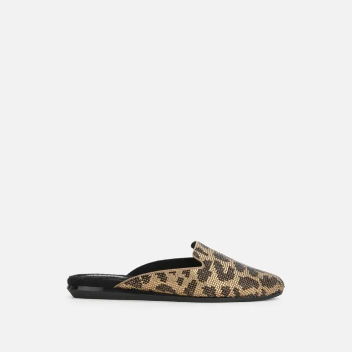 Kenneth Cole Viv Jewel Slide Slipper Leopard Women Flats