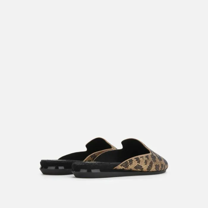 Kenneth Cole Viv Jewel Slide Slipper Leopard Women Flats