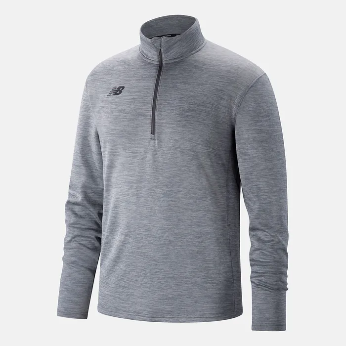 Kids Youth Thermal Half Zip MED HEATHER GREY Tops New Balance