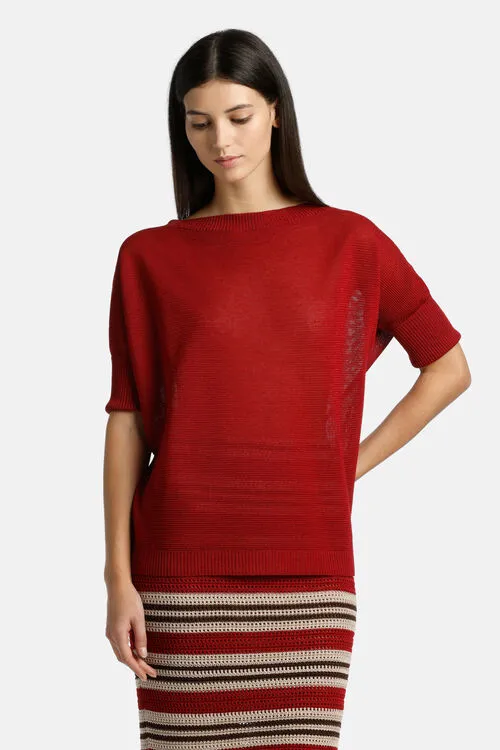 Knitwear Carole Carole Burgundy 8211 Luisa Spagnoli Women