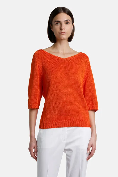 Knitwear Luisa Spagnoli Women Caldaia Caldaia Orange