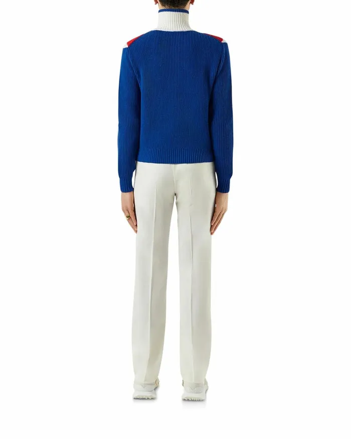 Knitwear Men Casablanca Paris Chevron Zip Up Jumper