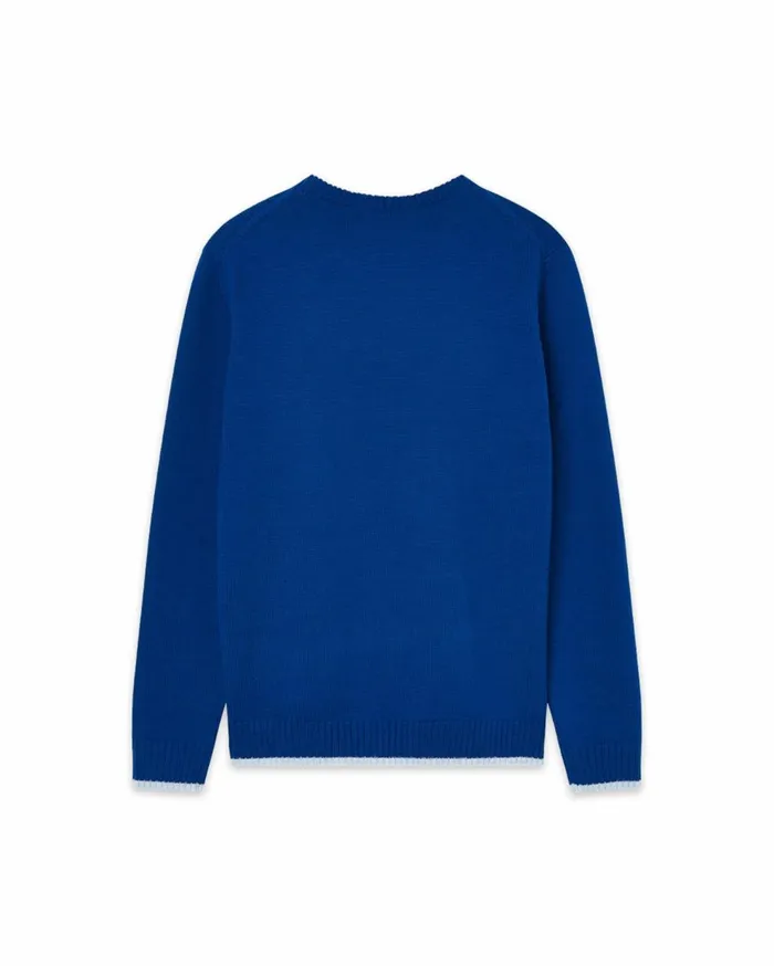 Knitwear Men Casablanca Paris Logo Degrade Intarsia Jumper