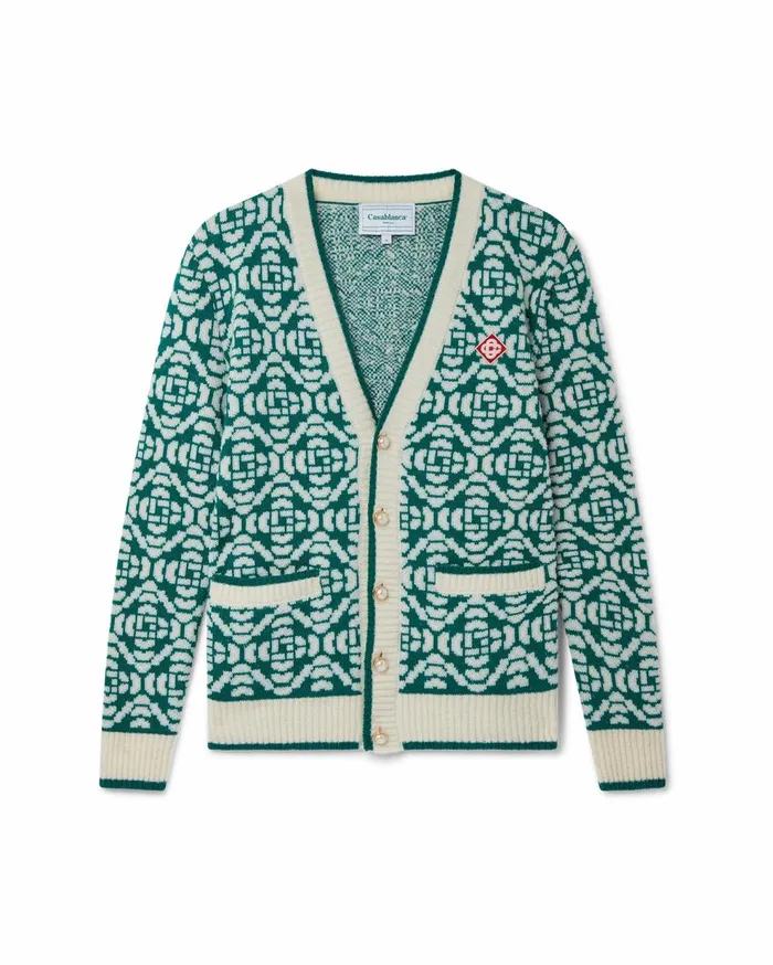 Knitwear Men Casablanca Paris Monogram Cardigan
