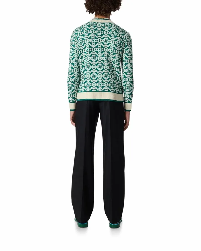Knitwear Men Casablanca Paris Monogram Cardigan Knitwear Men Casablanca Paris Monogram Cardigan