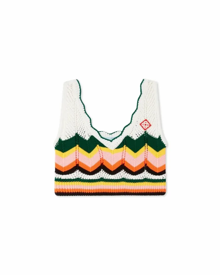 Knitwear Women Casablanca Paris Chevron Lace Bra
