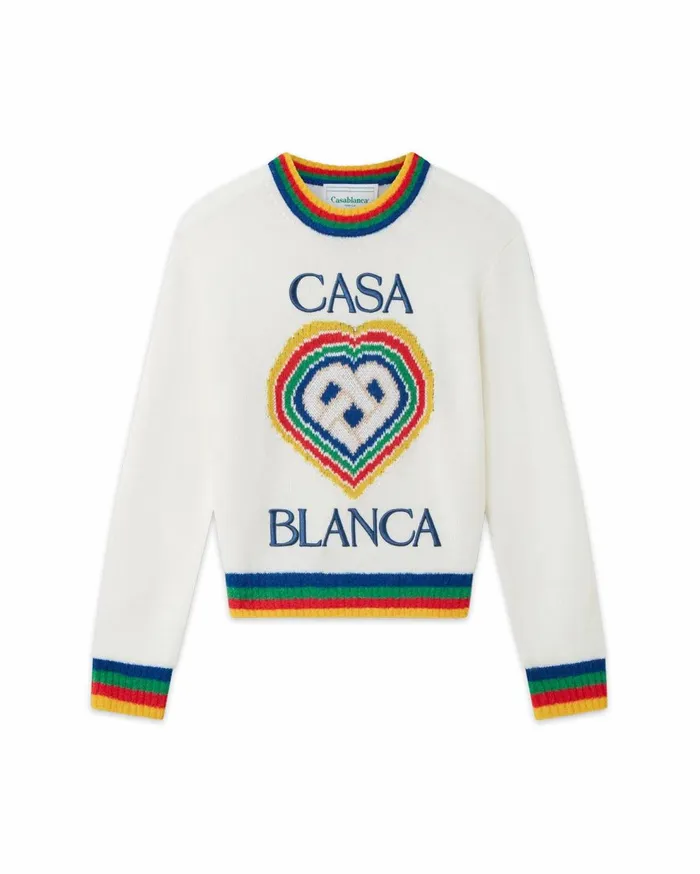 Knitwear Women Casablanca Paris Heart Casa Jumper