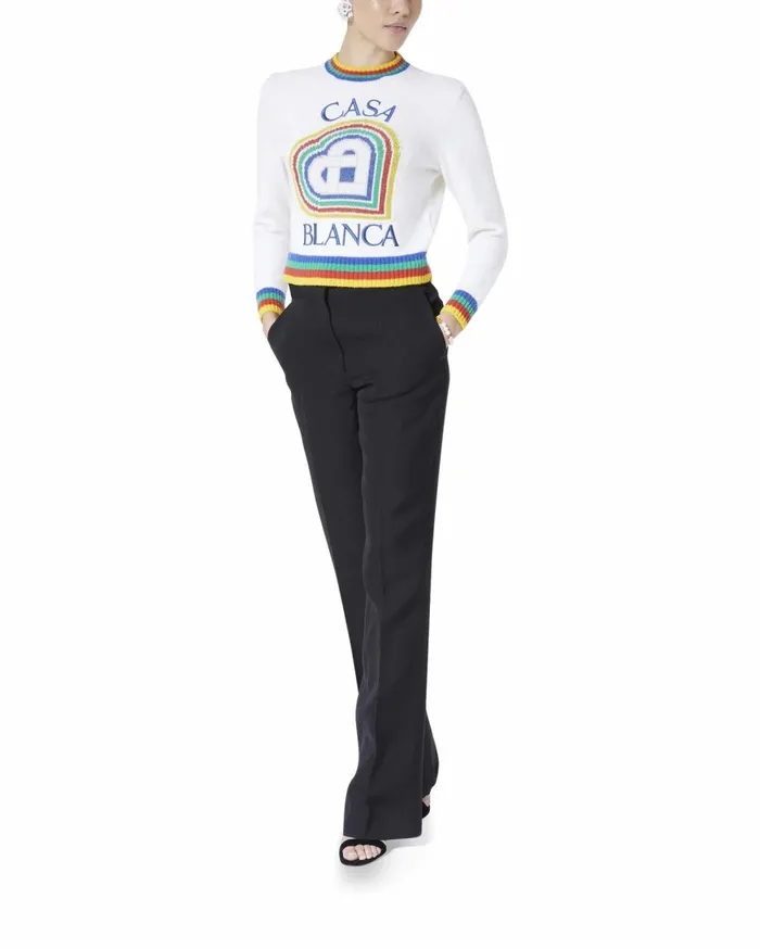 Knitwear Women Casablanca Paris Heart Casa Jumper Knitwear Women Casablanca Paris Heart Casa Jumper
