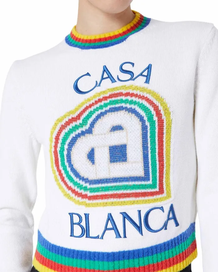 Knitwear Women Casablanca Paris Heart Casa Jumper Knitwear Women Casablanca Paris Heart Casa Jumper