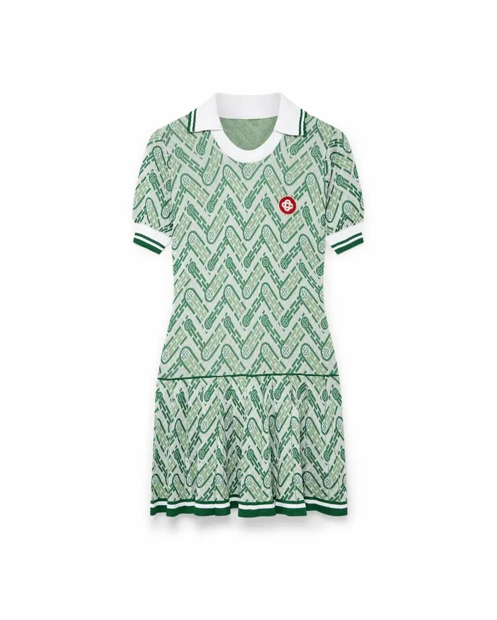 Knitwear Women Casablanca Paris Knitted Ping Pong Monogram Tennis Dress