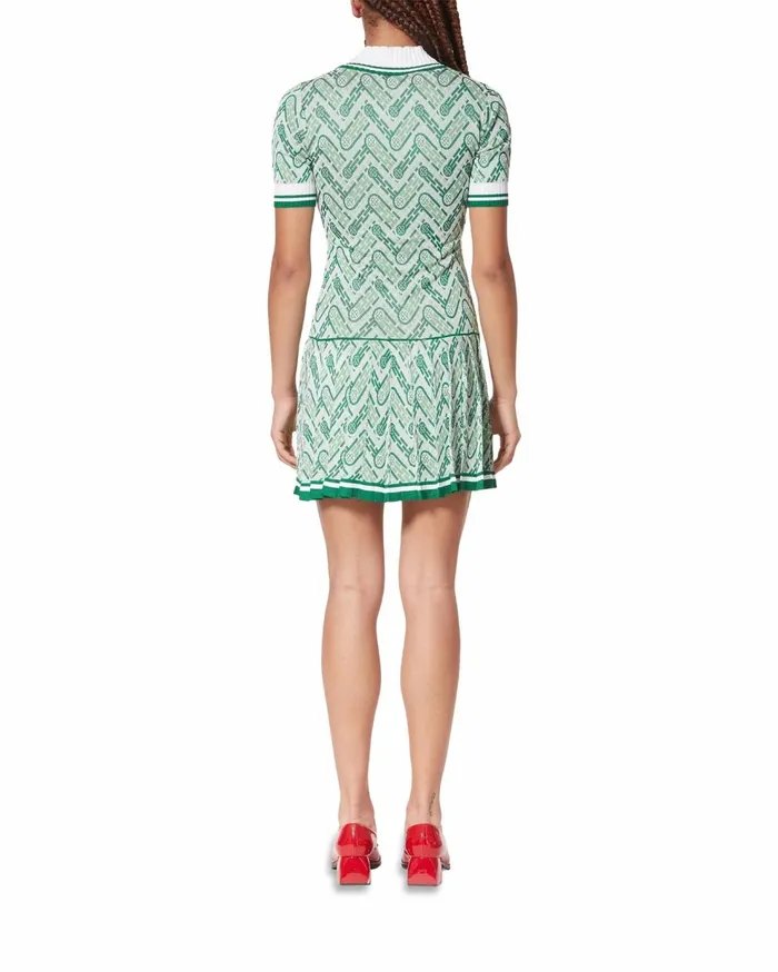 Knitwear Women Casablanca Paris Knitted Ping Pong Monogram Tennis Dress