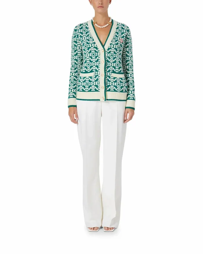 Knitwear Women Casablanca Paris Monogram Cardigan Knitwear Women Casablanca Paris Monogram Cardigan