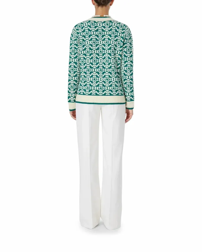 Knitwear Women Casablanca Paris Monogram Cardigan Knitwear Women Casablanca Paris Monogram Cardigan