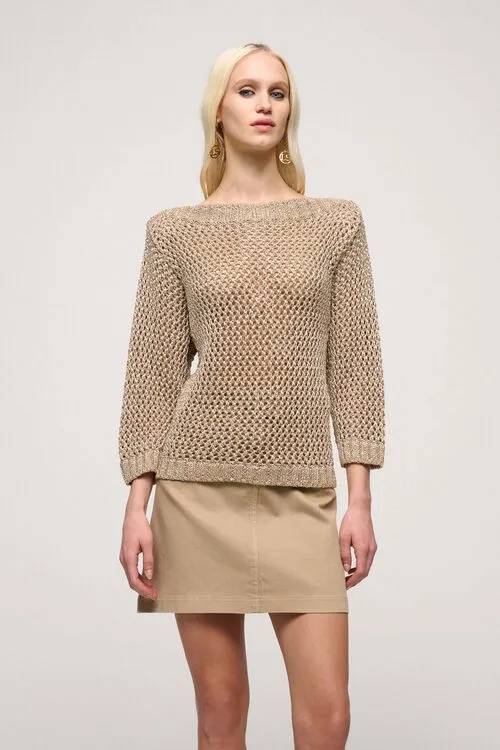 Knitwear Women Luisa Spagnoli Cavolfiore Cavolfiore BeigeBeige