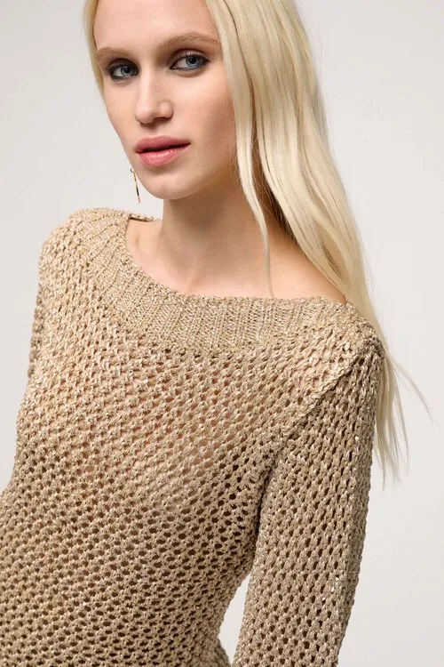 Knitwear Women Luisa Spagnoli Cavolfiore Cavolfiore BeigeBeige Knitwear Women Luisa Spagnoli Cavolfiore Cavolfiore BeigeBeige