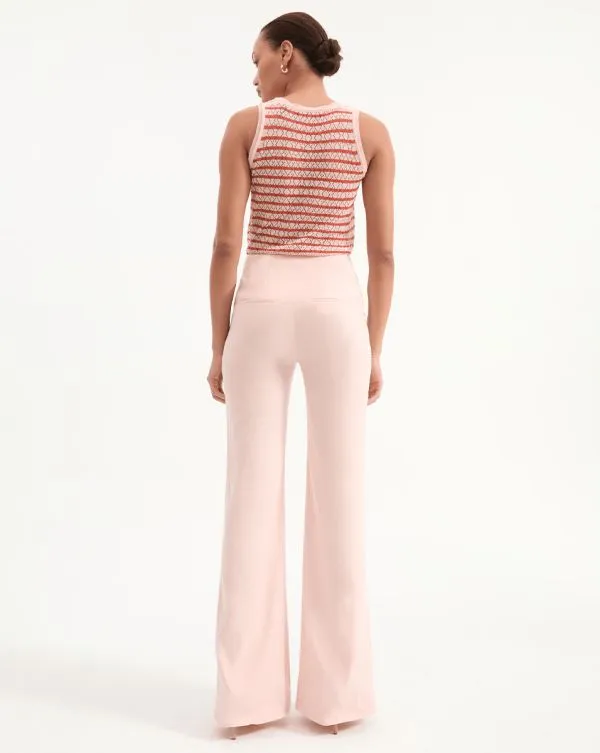 Komi Pant Pink Shell Women Veronica Beard Pants Komi Pant Pink Shell Women Veronica Beard Pants