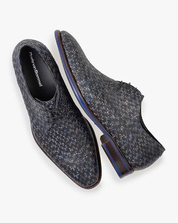 Lace Shoes Men Floris Van Bommel De Netter 1212 Metallicprint