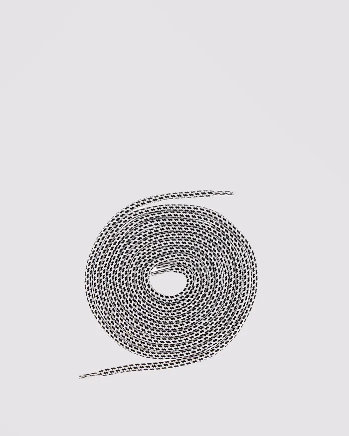 Laces Shoelaces WhiteBlack Speckled P448 Women