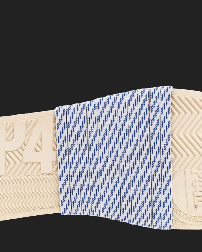Laces Women P448 Shoelaces WhiteBlue Laces Women P448 Shoelaces WhiteBlue