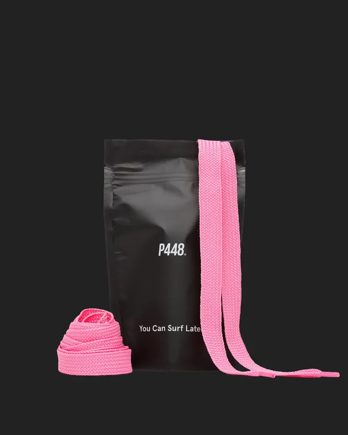 Laces Women Shoelaces Pink P448 Laces Women Shoelaces Pink P448