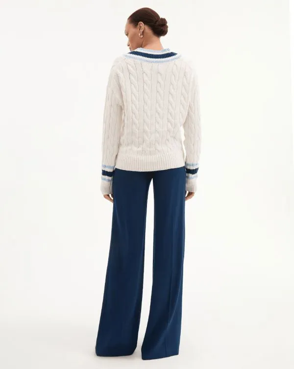 Lachlen Pullover Offwhite Women Veronica Beard Sweaters