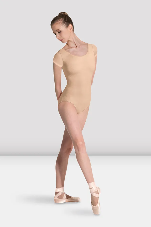 Ladies Betri Cap Sleeve Leotard Sand Leotards Bloch Adult