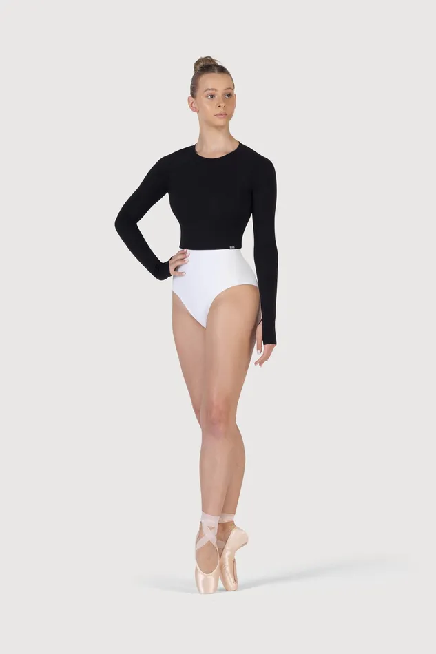 Ladies Saoirse Soft Twist Back Top Black Separates Bloch Adult