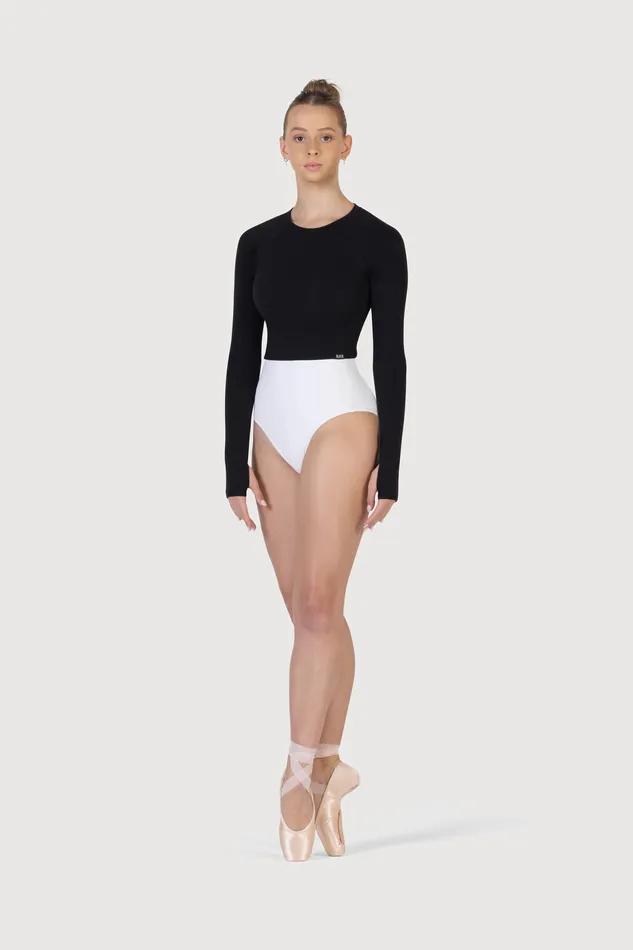 Ladies Saoirse Soft Twist Back Top Black Separates Bloch Adult
