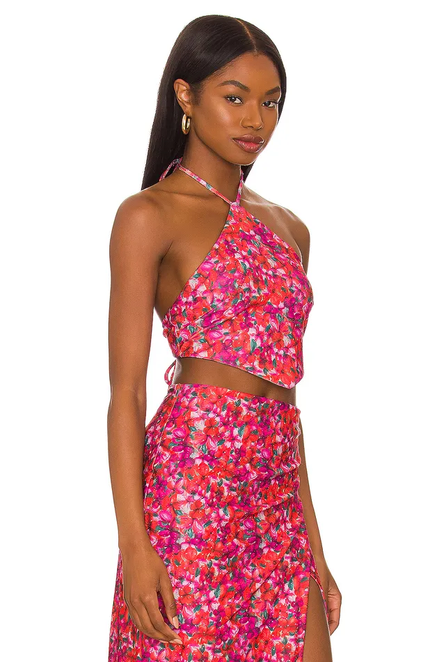Lana Tie Top Island Floral Women Lovers and Friends Tops Lana Tie Top Island Floral Women Lovers and Friends Tops