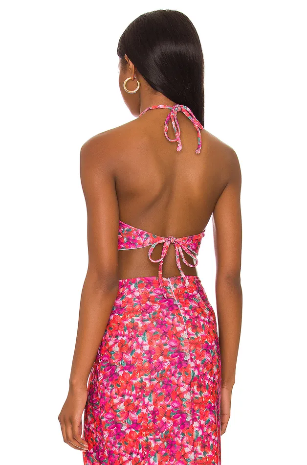 Lana Tie Top Island Floral Women Lovers and Friends Tops Lana Tie Top Island Floral Women Lovers and Friends Tops