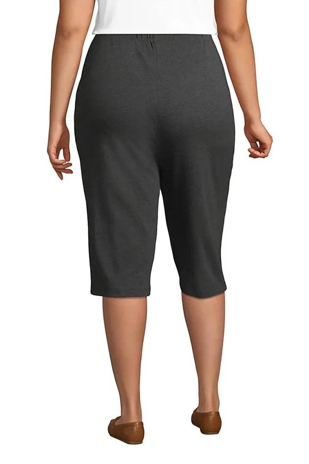 Lands039 End Capris and Crop Pants Women Plus Size Sport Knit High Rise Elastic Waist Pull On Capri Pants Radiant Navy Lands039 End Capris and Crop Pants Women Plus Size Sport Knit High Rise Elastic Waist Pull On Capri Pants Radiant Navy