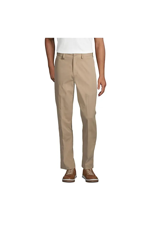 Lands039 End Chinos and Casual Pants Men Active Chino Pants Khaki
