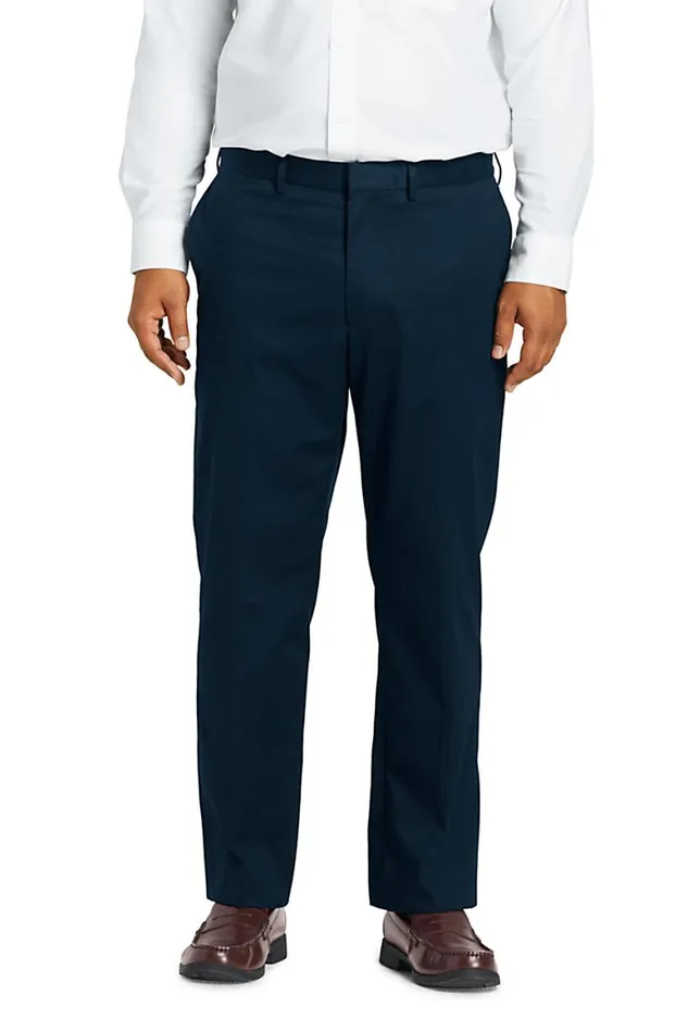 Lands039 End Chinos and Casual Pants Men Big And Tall Traditional Fit No Iron Twill Dress Pants Radiant Navy Lands039 End Chinos and Casual Pants Men Big And Tall Traditional Fit No Iron Twill Dress Pants Radiant Navy
