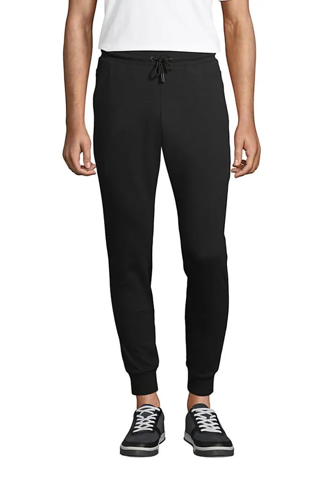 Lands039 End Chinos and Casual Pants Men Slim Fit Performance Sweat Pants Black