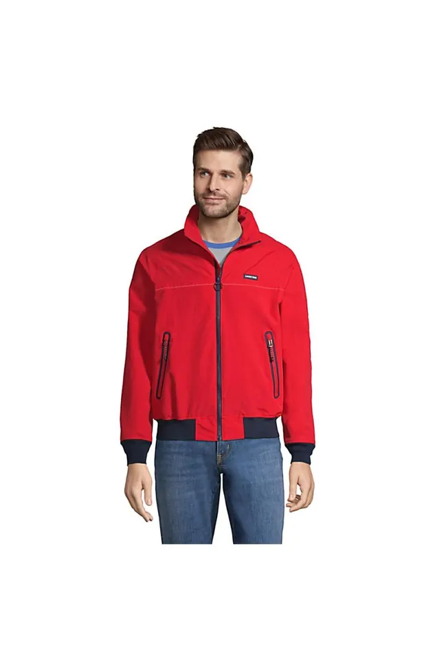 Lands039 End Coats and Jackets Men Lightweight Classic Squall Jacket Compass Red Lands039 End Coats and Jackets Men Lightweight Classic Squall Jacket Compass Red