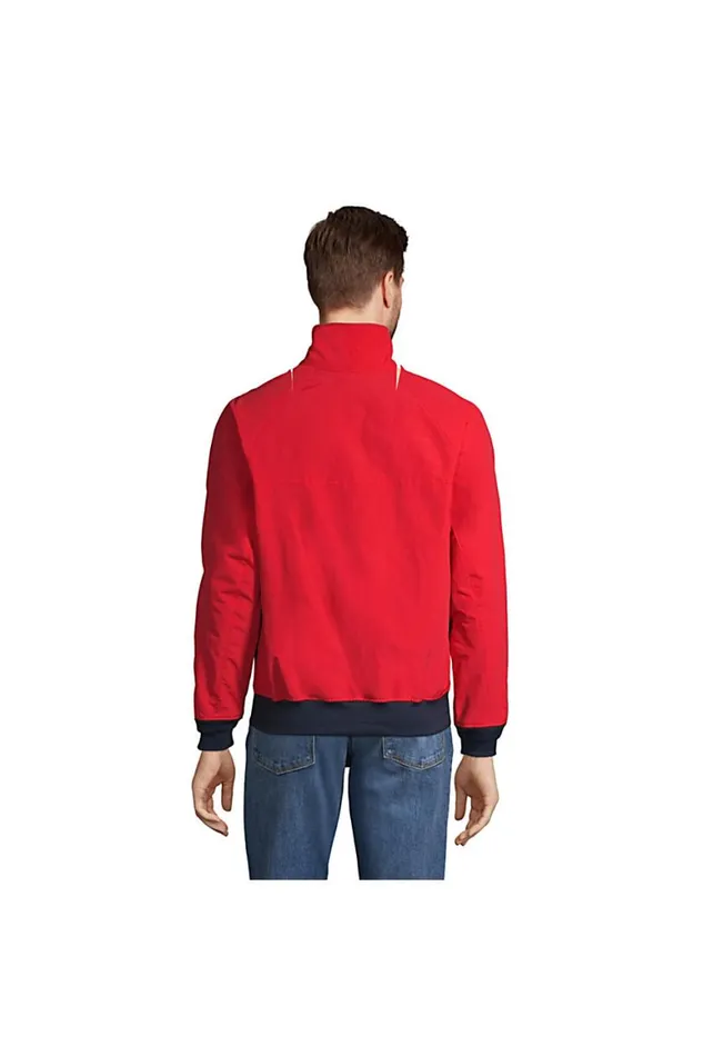 Lands039 End Coats and Jackets Men Lightweight Classic Squall Jacket Compass Red
